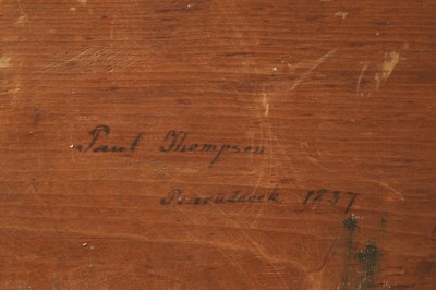 Lot 694 - PAUL THOMPSON, PENRUDDOCK (CUMBRIA). TWO 19TH CENTURY NAIVE OILS ON WOODEN PANELS