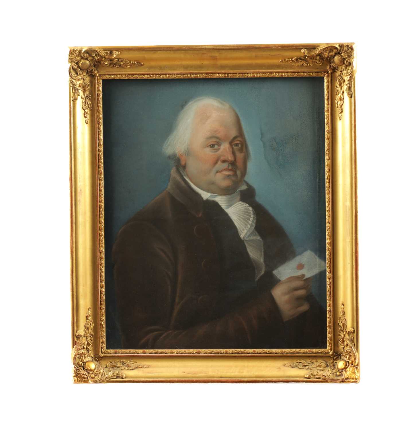 Lot 638 - AN 18TH CENTURY PASTEL PORTRAIT OF A GENTLEMAN