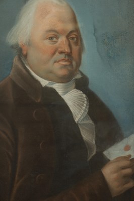 Lot 638 - AN 18TH CENTURY PASTEL PORTRAIT OF A GENTLEMAN