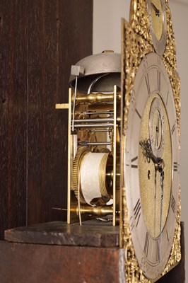 Lot 1320 - HINDLEY (HENRY) YORK A GEORGE II CUBAN MAHOGANY 8-DAY LONGCASE CLOCK
