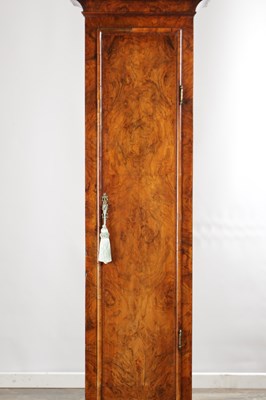 Lot 1332 - WILLIAM WILSON, LONDON. A LATE 17TH CENTURY BURR WALNUT LONGCASE CLOCK