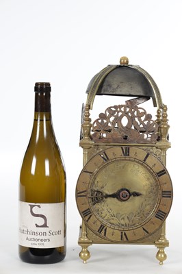 Lot 1317 - ROBBART PAGE A 17TH CENTURY ENGLISH LANTERN CLOCK WITH BALANCE WHEEL VERGE ESCAPEMENT