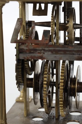 Lot 1317 - ROBBART PAGE A 17TH CENTURY ENGLISH LANTERN CLOCK WITH BALANCE WHEEL VERGE ESCAPEMENT