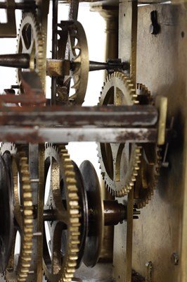 Lot 1317 - ROBBART PAGE A 17TH CENTURY ENGLISH LANTERN CLOCK WITH BALANCE WHEEL VERGE ESCAPEMENT