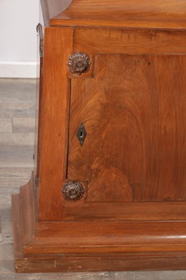 Lot 1280 - RICHARD A. VEVAY (1772-1847) AN IMPRESSIVE SWISS FIGURED WALNUT REGULATOR LONGCASE CLOCK