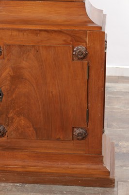 Lot 1280 - RICHARD A. VEVAY (1772-1847) AN IMPRESSIVE SWISS FIGURED WALNUT REGULATOR LONGCASE CLOCK
