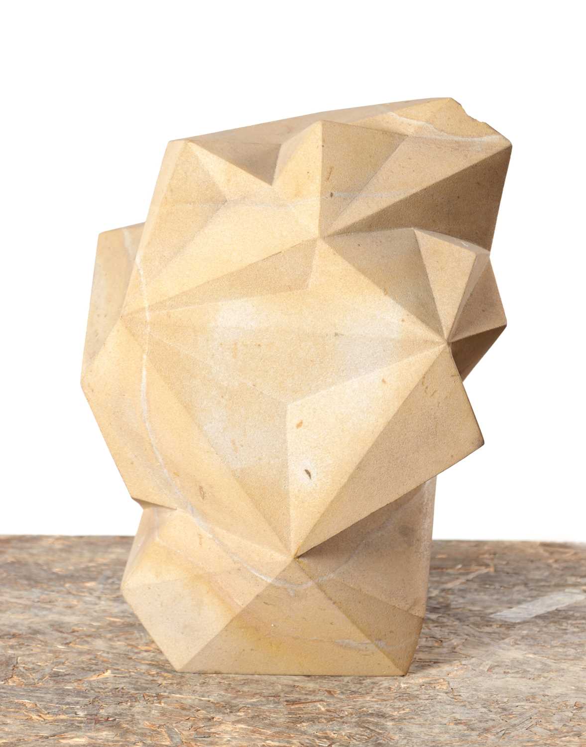 Lot 986 - RICHARD PERRY MRSS A CARVED COP CRAG STONE SCULPTURE STAR STONE 2012