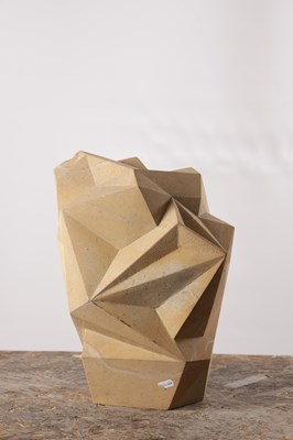 Lot 986 - RICHARD PERRY MRSS A CARVED COP CRAG STONE SCULPTURE STAR STONE 2012