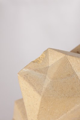 Lot 986 - RICHARD PERRY MRSS A CARVED COP CRAG STONE SCULPTURE STAR STONE 2012