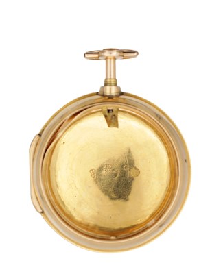 Lot 346 - A GEORGE III 22CT GOLD PAIR CASED POCKET WATCH CASE