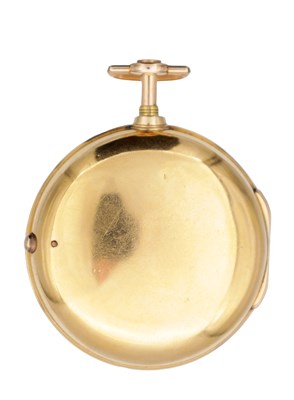 Lot 346 - A GEORGE III 22CT GOLD PAIR CASED POCKET WATCH CASE