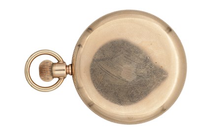 Lot AN AMERICAN 10CT GOLD OPEN FACED POCKET WATCH