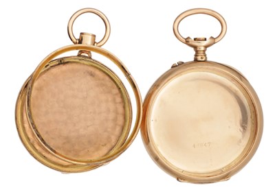 Lot 514 - TWO 14CT GOLD POCKET WATCH CASES