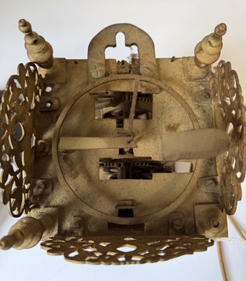 Lot 1341 - RICHARD AMES. A RARE 17TH CENTURY BRASS LANTERN CLOCK