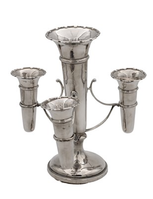 Lot 37 - A FILLED BASE SILVER EPERGNE