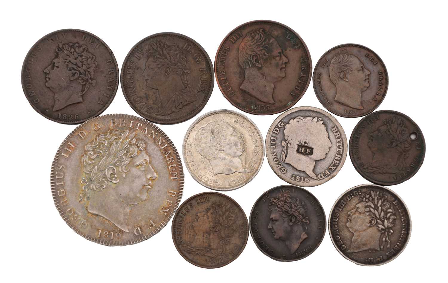 Lot A COLLECTION OF EARLY 19TH CENTURY BRITISH COINS