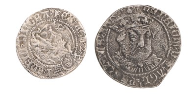 Lot 139 - TWO ENGLISH HAMMERED SILVER COINS