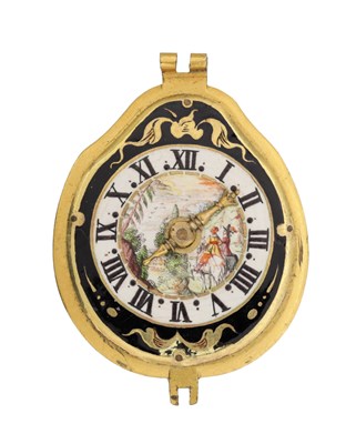 Lot 330 - A 17TH CENTURY FRENCH ENAMEL DIAL VERGE POCKET WATCH MOVEMENT