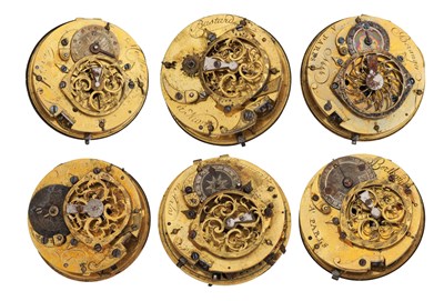 Lot 356 - A COLLECTION OF SIX FRENCH VERGE POCKET WATCH MOVEMENTS