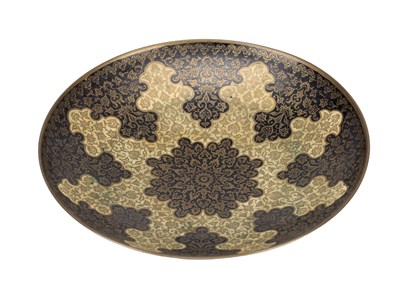 Lot 831 - A CLOISONNE ENAMEL DISH