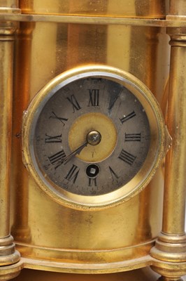 Lot 1352 - GUILMET, PARIS. A 19TH CENTURY FRENCH GILT AND SILVERED BRONZE INDUSTRIAL AUTOMATON LIGHTHOUSE CLOCK