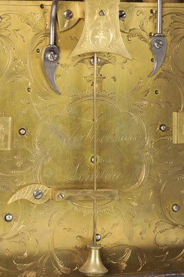 Lot 1285 - EDWARD WICKSTEED, LONDON. A RARE BLUE LACQUER CHINOISERIE QUARTER CHIMING VERGE BRACKET CLOCK