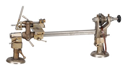 Lot 415 - A GERMAN STEEL WATCHMAKER'S LATHE BY LORCH, SCHMIDT & CO