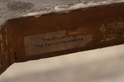 Lot 1571 - A GOOD GEORGE III CARVED GILTWOOD CONSOLE TABLE IN THE MANNER OF WILLIAM KENT