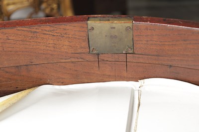 Lot 1569 - A GEORGE III MAHOGANY GENTLEMAN'S SERPENTINE FRONT DRESSING CHEST
