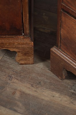 Lot 1572 - A PAIR OF GEORGE III MAHOGANY CHESTS OF DRAWERS