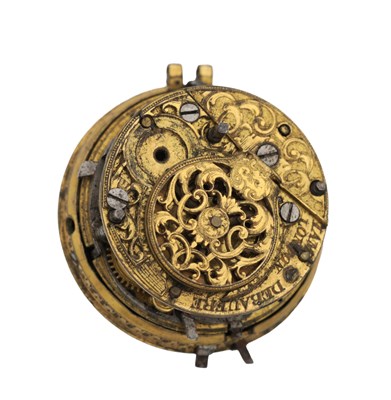 Lot 378 - DEBAUFRE, LONDON. A VERGE REPEATING POCKET WATCH MOVEMENT