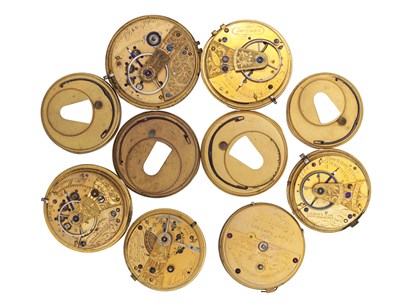 Lot 339 - SIX LIVERPOOL POCKET WATCH MOVEMENTS