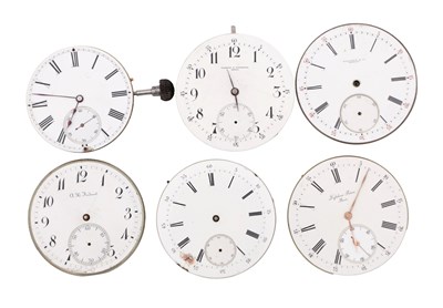 Lot 380 - A COLLECTION OF SIX HIGH-GRADE POCKET WATCH MOVEMENTS
