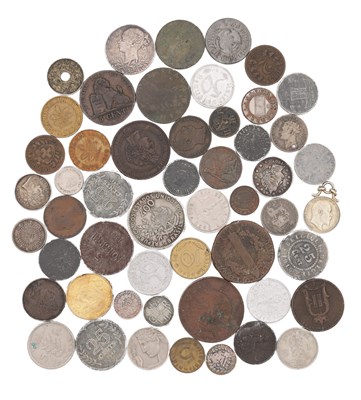 Lot 169 - A COLLECTION OF 19TH AND 20TH CENTURY EUROPEAN AND WORLD MIXED METAL COINS