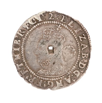 Lot 165 - A 1602 ELIZABETH I SILVER SHILLING