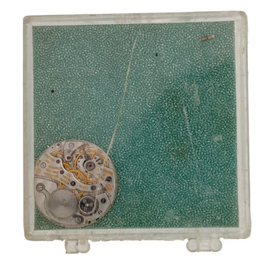 Lot 349 - A CARTIER WRIST WATCH MOVEMENT AND DIAL