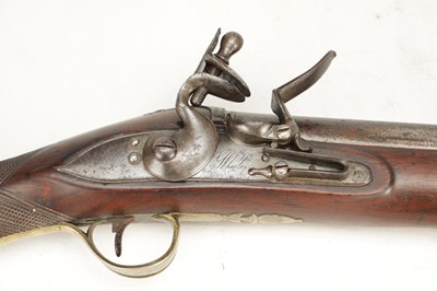 Lot 835 - AN 18TH CENTURY ENGLISH FLINTLOCK BLUNDERBUSS BY WHELLER