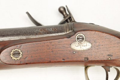 Lot 835 - AN 18TH CENTURY ENGLISH FLINTLOCK BLUNDERBUSS BY WHELLER