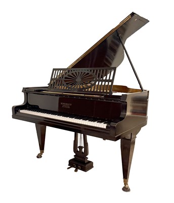 Lot 1460 - AN EARLY 20TH CENTURY GERMAN EBONISED BABY GRAND PIANO BY SCHEIDMAYER