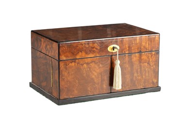 Lot 1062 - A 19TH CENTURY FIGURED WALNUT GAMES COMPENDIUM