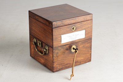 Lot 1349 - CHARLES JOHN COPE, RATHBONE PLACE, LONDON A RARE EARLY 19TH CENTURY EIGHT-DAY MARINE CHRONOMETER WITH ENAMEL DIAL