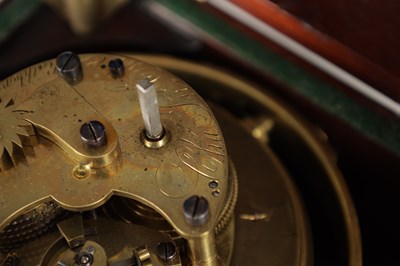 Lot 1349 - CHARLES JOHN COPE, RATHBONE PLACE, LONDON A RARE EARLY 19TH CENTURY EIGHT-DAY MARINE CHRONOMETER WITH ENAMEL DIAL