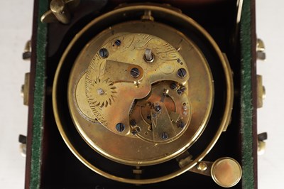 Lot 1349 - CHARLES JOHN COPE, RATHBONE PLACE, LONDON A RARE EARLY 19TH CENTURY EIGHT-DAY MARINE CHRONOMETER WITH ENAMEL DIAL