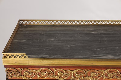 Lot 1535 - A FINE 19TH CENTURY FRENCH ORMOLU MOUNTED KINGWOOD AND PAINTED WRITING CABINET