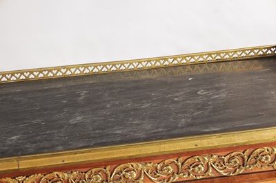Lot 1535 - A FINE 19TH CENTURY FRENCH ORMOLU MOUNTED KINGWOOD AND PAINTED WRITING CABINET