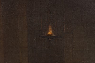 Lot 924 - A 19TH CENTURY OIL ON CANVAS PAINTING THE TRIBUNAL OF THE HOLY OFFICE OF THE INQUISITION