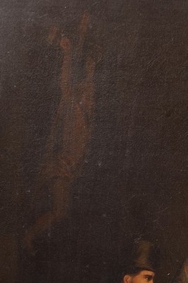 Lot 924 - A 19TH CENTURY OIL ON CANVAS PAINTING THE TRIBUNAL OF THE HOLY OFFICE OF THE INQUISITION