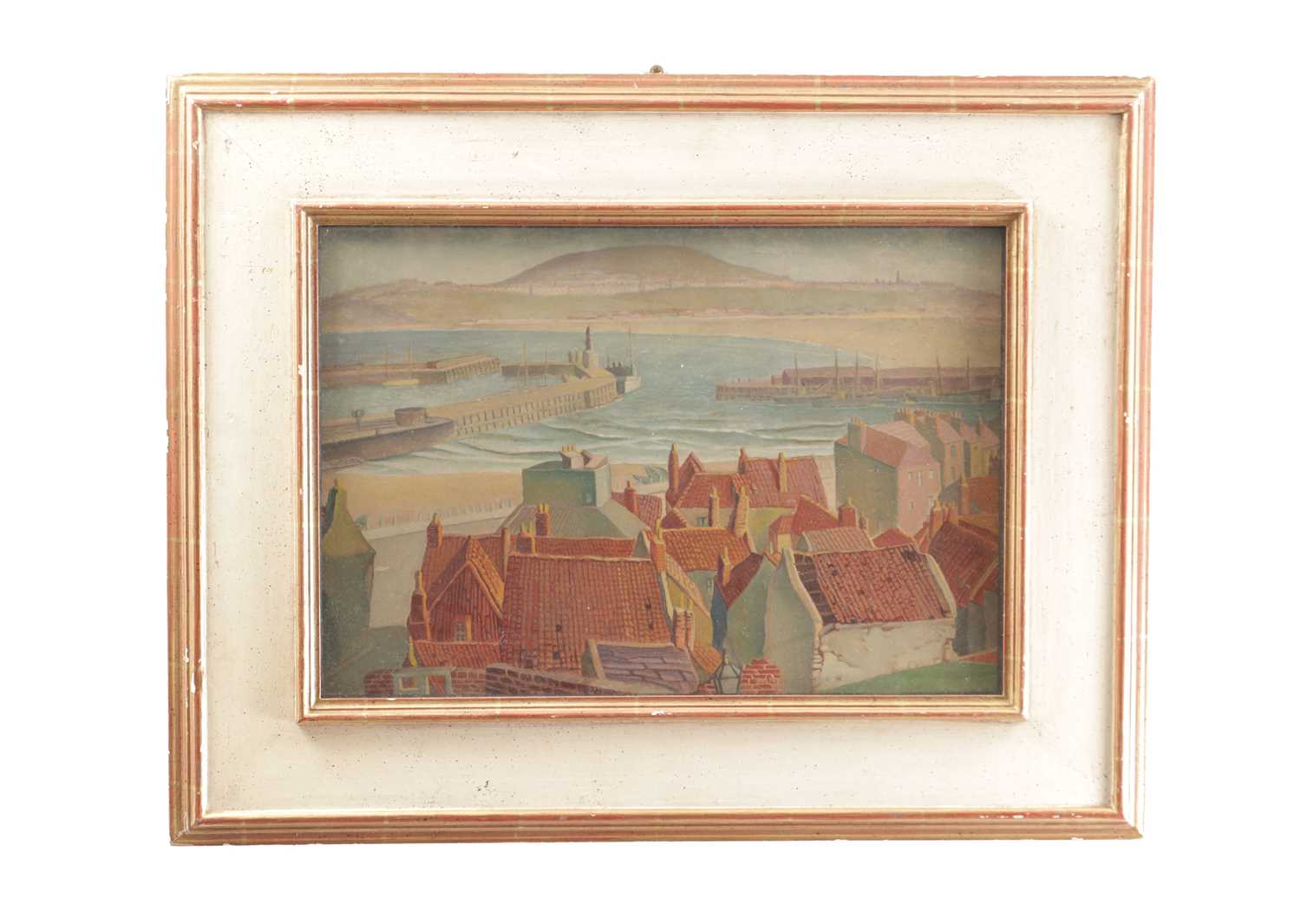 Lot 920 - HARRY EPWORTH ALLEN BRITISH (1894 - 1958) A 20TH CENTURY WATERCOLOUR VIEW OF SCARBOROUGH HARBOUR