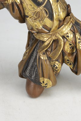 Lot 787 - A FINE LATE 19TH CENTURY JAPANESE MEIJI PERIOD BRONZE AND MIXED METAL SAMURAI ARCHER