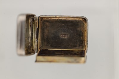 Lot 231 - A STERLING SILVER VINAIGRETTE OF NELSON INTEREST BY MATTHEW LINTON